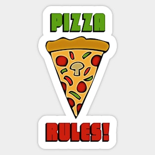 Pizza Rules! Sticker
